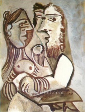 Pablo Picasso Painting - Hombre y mujer 1971 Pablo Picasso